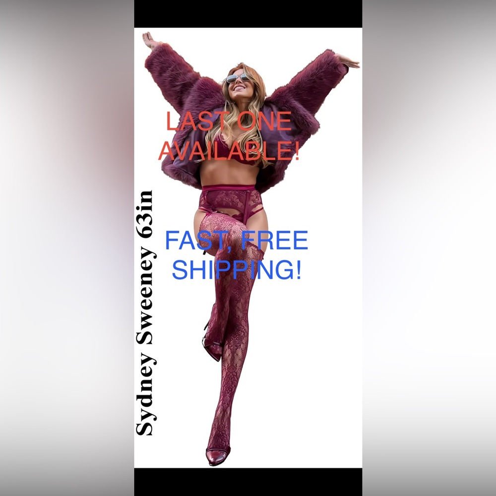 Sydney Sweeney Lingerie Life Size Cardboard Cutout Free Shipping! LAST ONE!